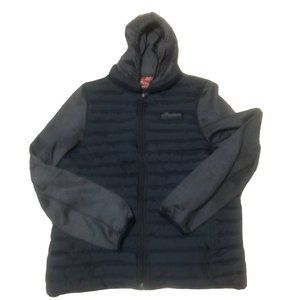 Indian Motorcycle Quilted Hooded Full Zip Puffer Jacket Men's Sz Medium